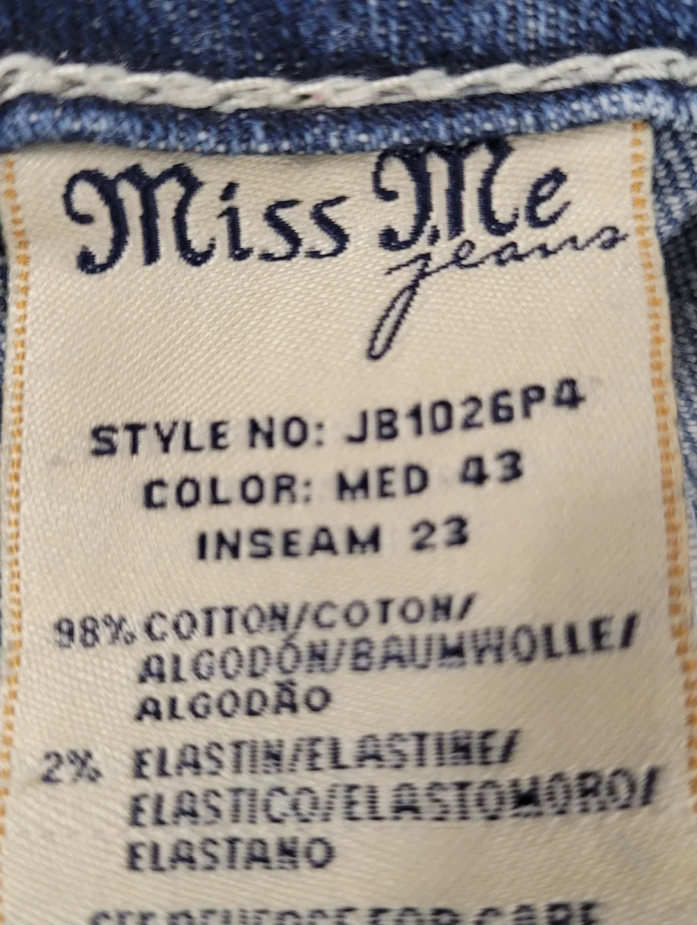 Miss Me Boyfriend Cropped Capri JB1026P4 Jeans Size 29